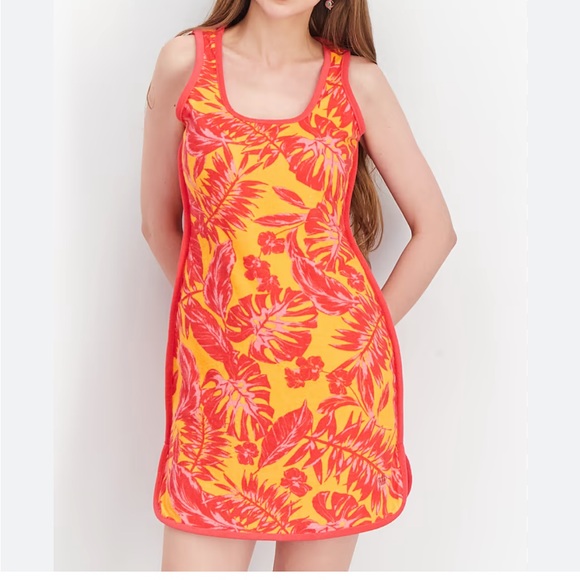Juicy Couture Tropical Print Terrycloth Mini Dress M - Picture 3 of 9